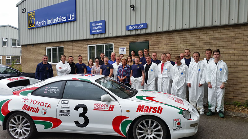 Marsh Industries are competing in the Pavestone Rally