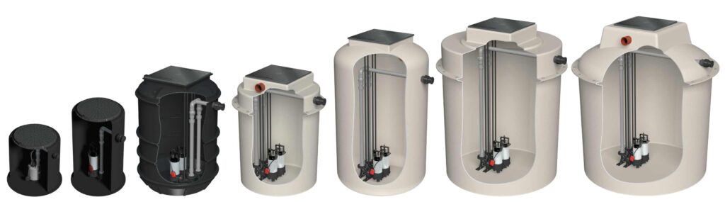 Marsh sump2drain pump station / pump chamber range